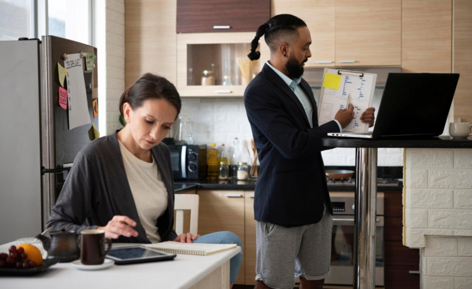 Business meeting showing confused stakeholders trying to understand financial presentation
